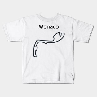 F1 monaco track design Kids T-Shirt